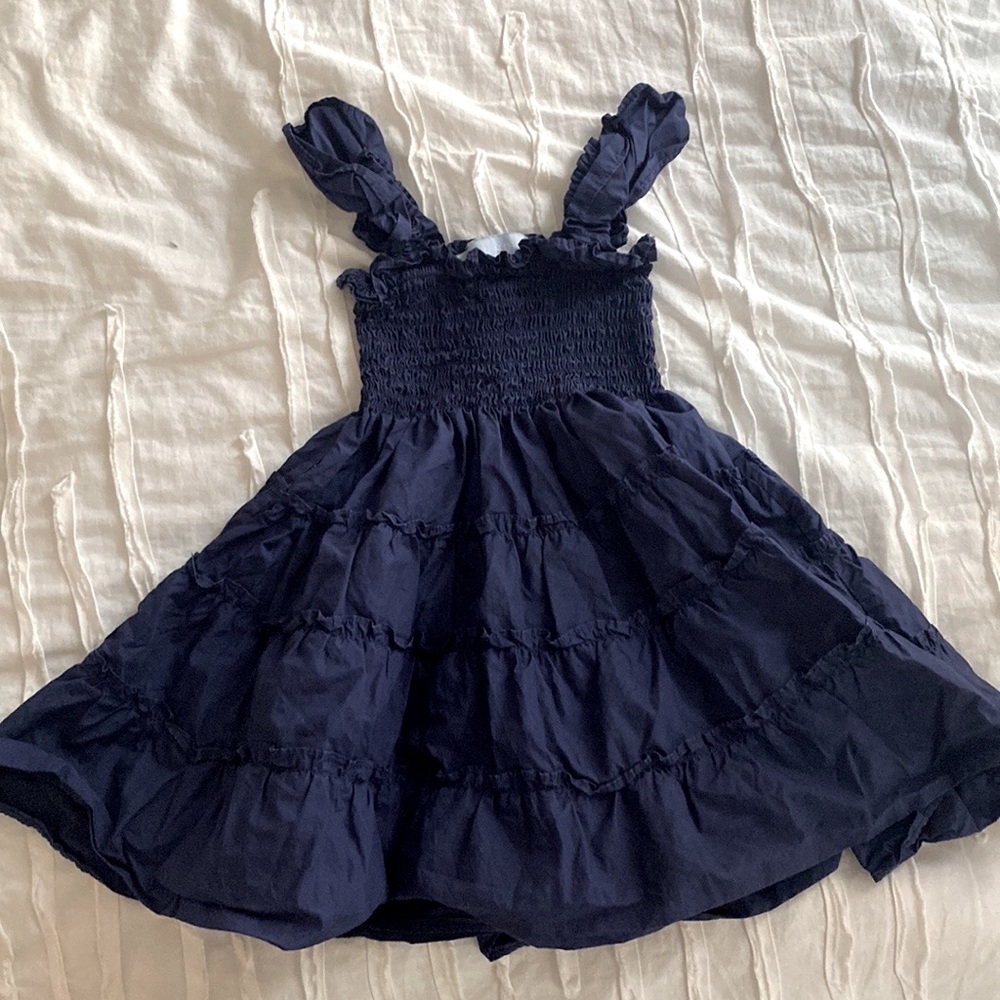 Toddler Navy Nap Dress 3/4